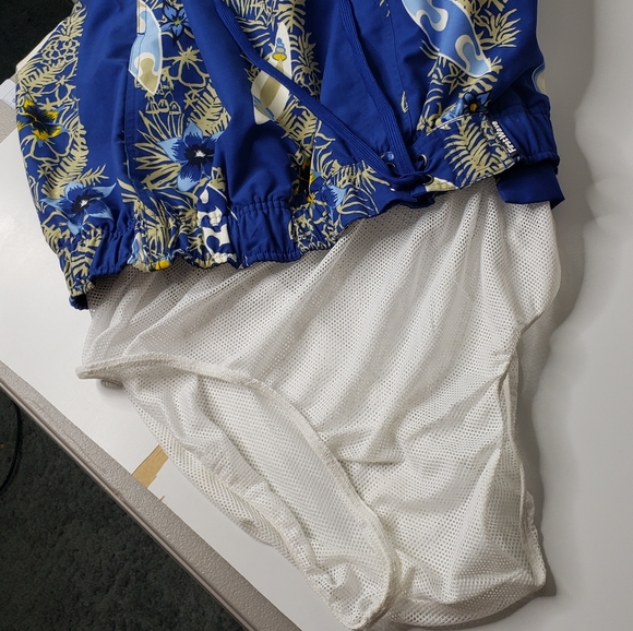 First Wave Hawaiian Print Retro Tropical Board Shorts Vacation Cruise Tropical L - Picture 11 of 14